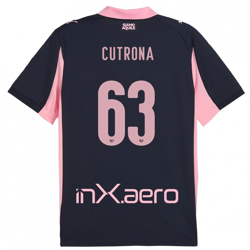 Danxen Heren Francesco Cutrona #63 Donkerblauw Roze Uitshirt Uittenue 2025/26 T-Shirt België