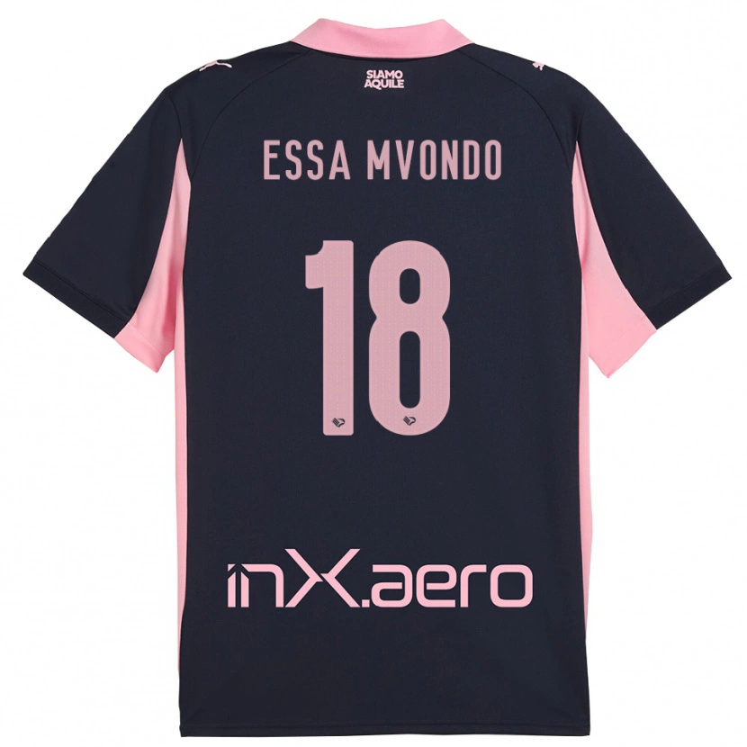 Danxen Heren Troy Evans Essa Mvondo #18 Donkerblauw Roze Uitshirt Uittenue 2025/26 T-Shirt België