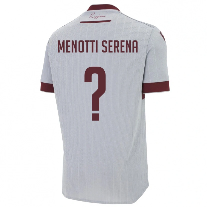 Danxen Heren Toma Menotti Serena #0 Bourgondië Wit Uitshirt Uittenue 2025/26 T-Shirt België