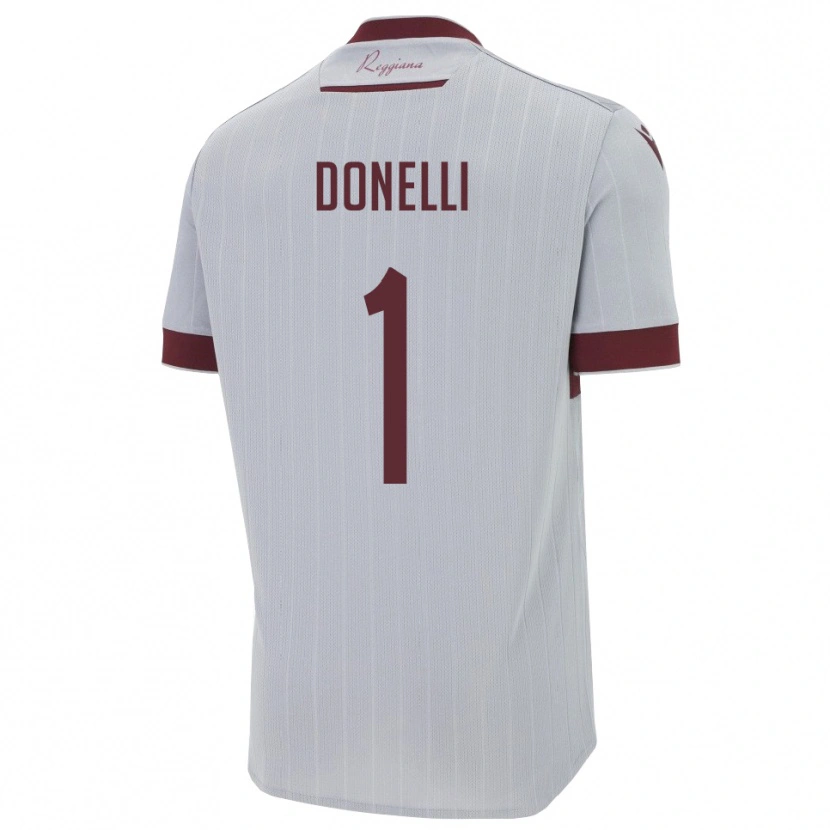 Danxen Heren Matteo Donelli #1 Bourgondië Wit Uitshirt Uittenue 2025/26 T-Shirt België