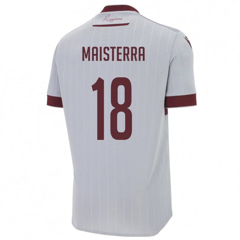 Danxen Heren Roque Maisterra #18 Bourgondië Wit Uitshirt Uittenue 2025/26 T-Shirt België