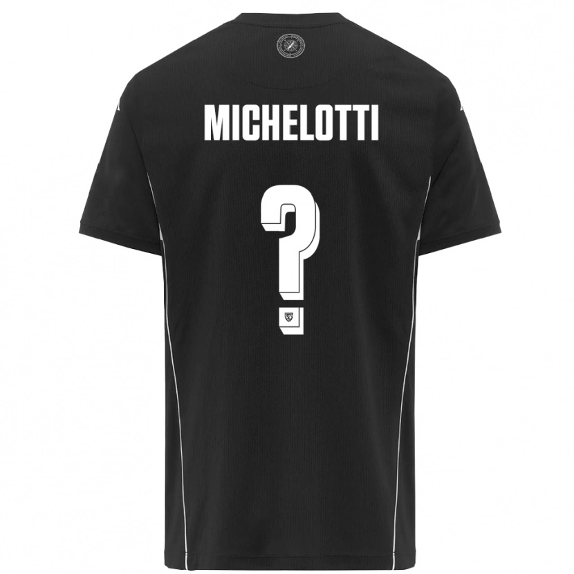 Danxen Heren Tommaso Michelotti #0 Zwart Wit Uitshirt Uittenue 2025/26 T-Shirt België