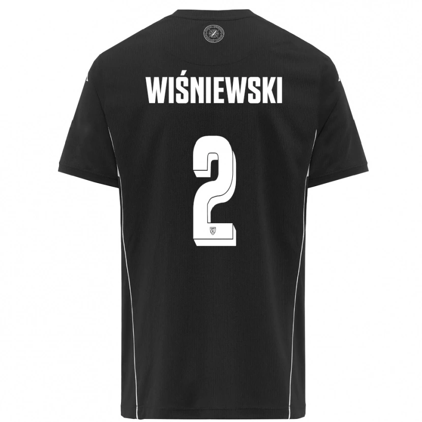 Danxen Heren Przemysław Wiśniewski #2 Zwart Wit Uitshirt Uittenue 2025/26 T-Shirt België