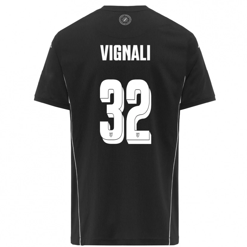 Danxen Heren Luca Vignali #32 Zwart Wit Uitshirt Uittenue 2025/26 T-Shirt België