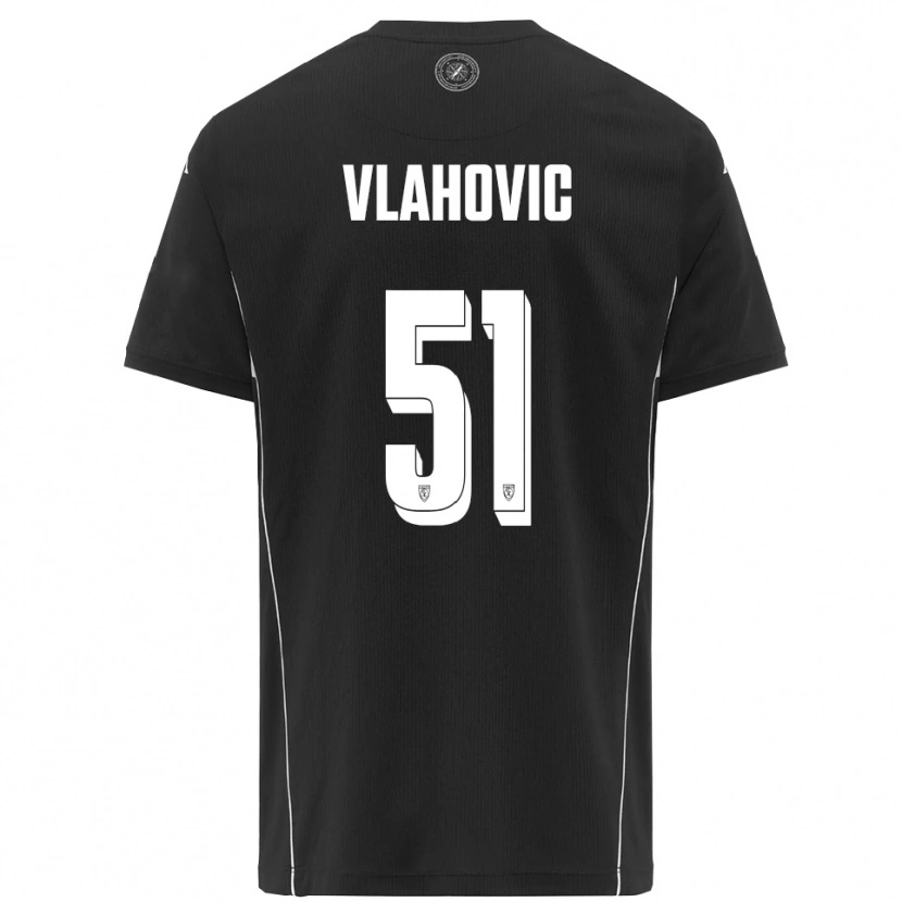 Danxen Heren Vanja Vlahović #51 Zwart Wit Uitshirt Uittenue 2025/26 T-Shirt België