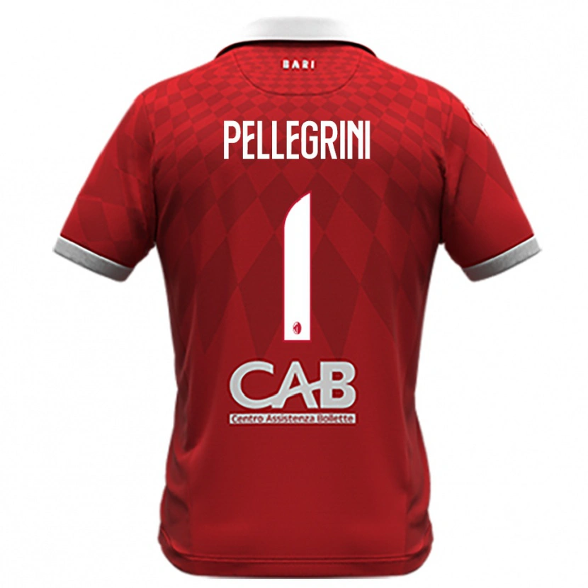 Danxen Heren Luigi Pellegrini #1 Rood Wit Uitshirt Uittenue 2025/26 T-Shirt België