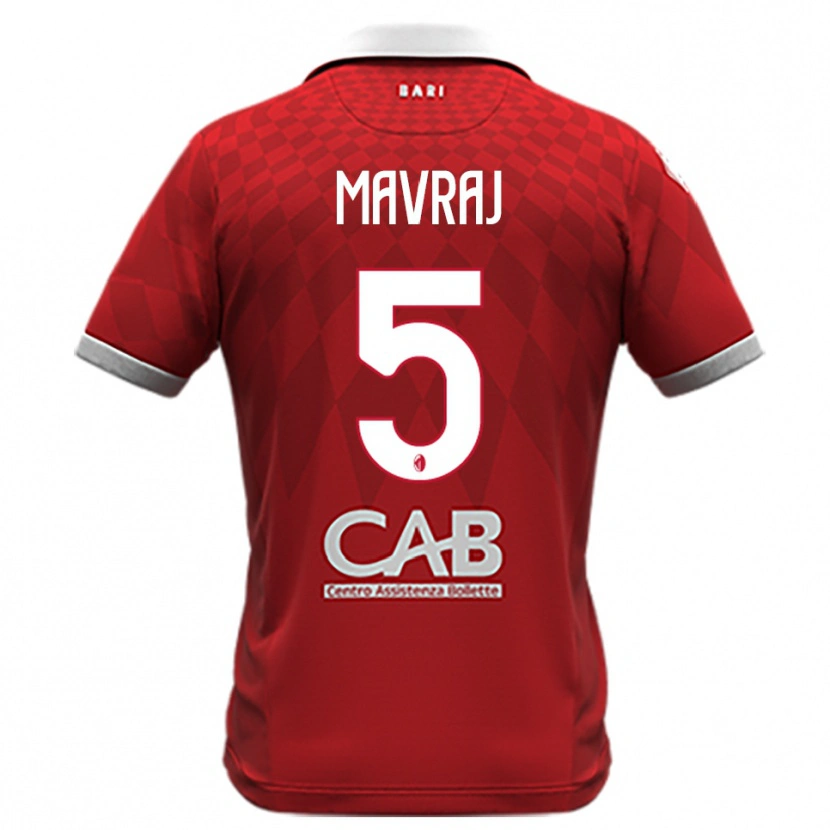 Danxen Heren Indrit Mavraj #5 Rood Wit Uitshirt Uittenue 2025/26 T-Shirt België