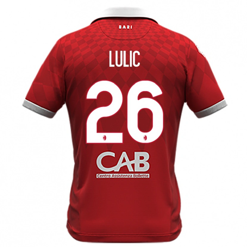 Danxen Heren Karlo Lulic #26 Rood Wit Uitshirt Uittenue 2025/26 T-Shirt België