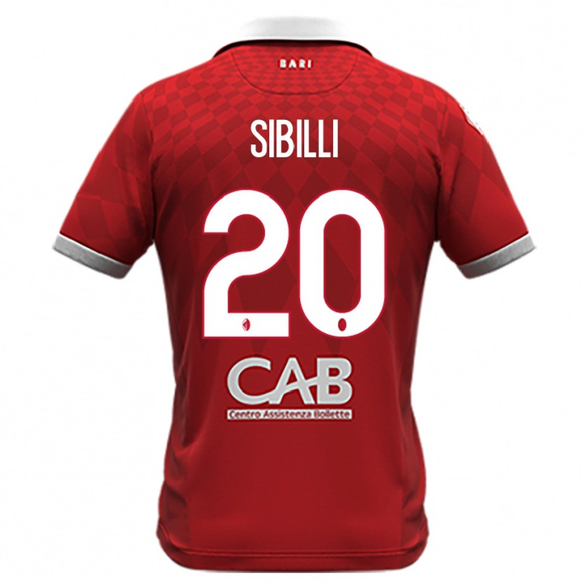 Danxen Heren Giuseppe Sibilli #20 Rood Wit Uitshirt Uittenue 2025/26 T-Shirt België