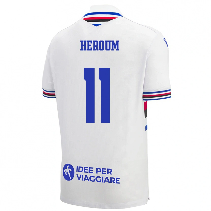 Danxen Heren Nora Heroum #11 Wit Blauw Rood Uitshirt Uittenue 2025/26 T-Shirt België