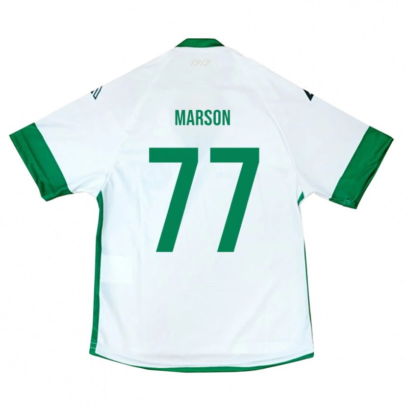 Danxen Heren Leonardo Marson #77 Wit Groen Blauw Uitshirt Uittenue 2025/26 T-Shirt België