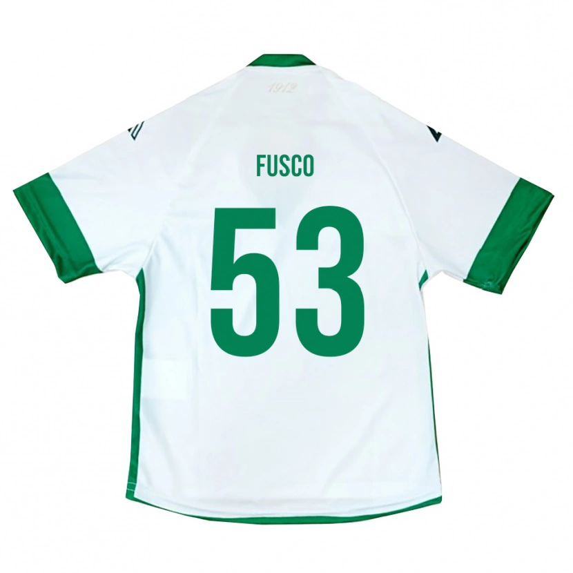 Danxen Heren Salvatore Fusco #53 Wit Groen Blauw Uitshirt Uittenue 2025/26 T-Shirt België