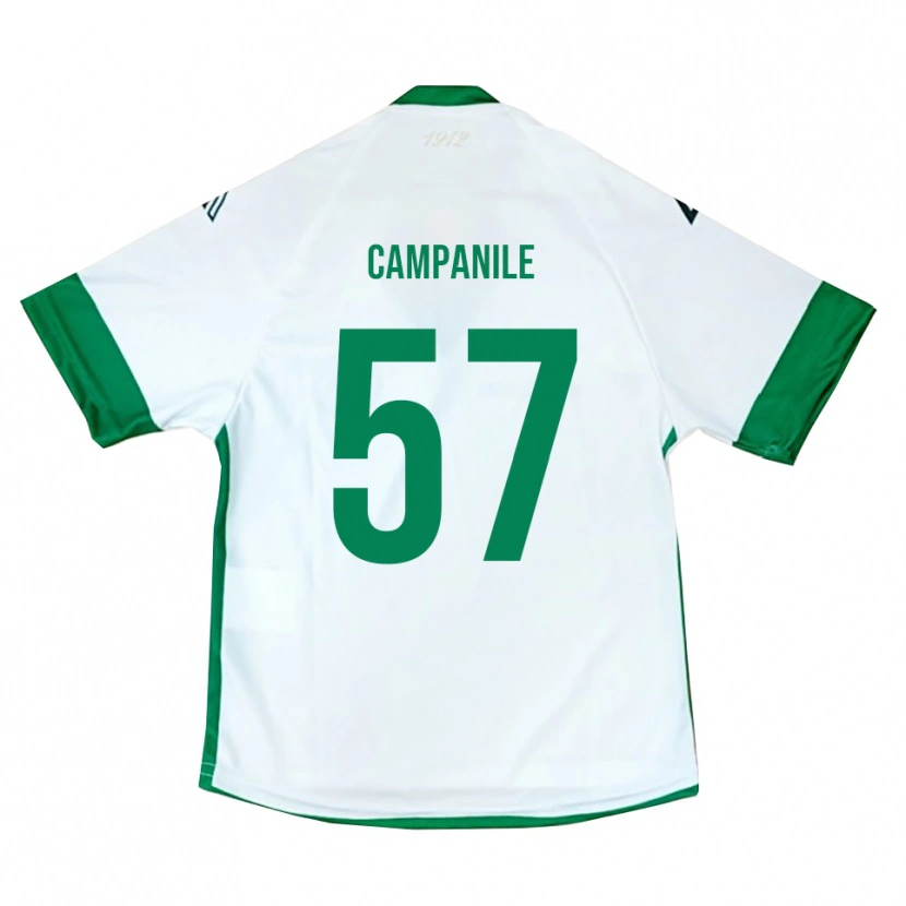 Danxen Heren Alessandro Campanile #57 Wit Groen Blauw Uitshirt Uittenue 2025/26 T-Shirt België