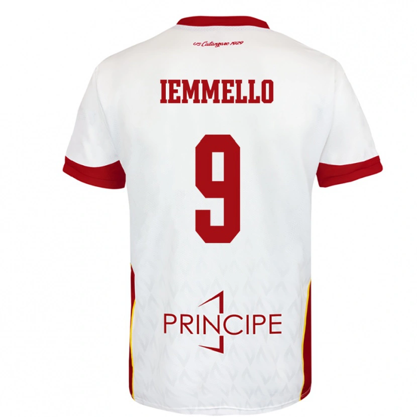 Danxen Heren Pietro Iemmello #9 Wit Rood Uitshirt Uittenue 2025/26 T-Shirt België