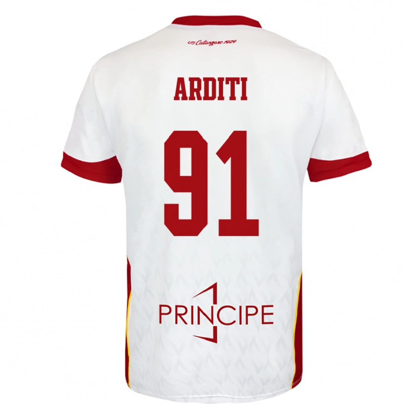 Danxen Heren Gabriel Arditi #91 Wit Rood Uitshirt Uittenue 2025/26 T-Shirt België