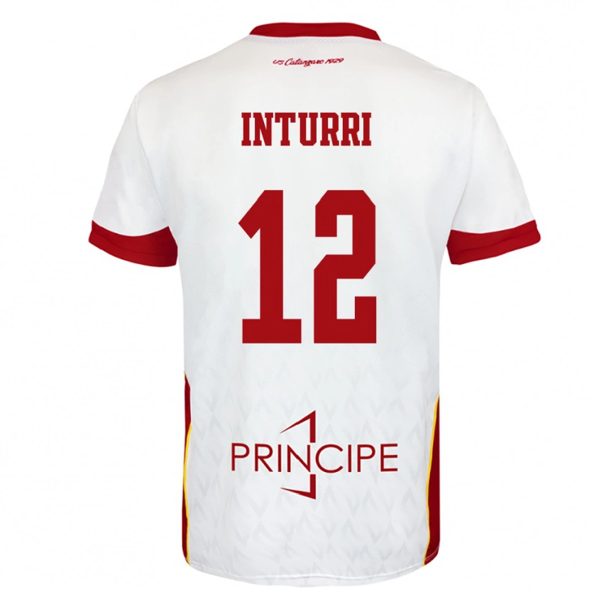 Danxen Heren Roberto Inturri #12 Wit Rood Uitshirt Uittenue 2025/26 T-Shirt België