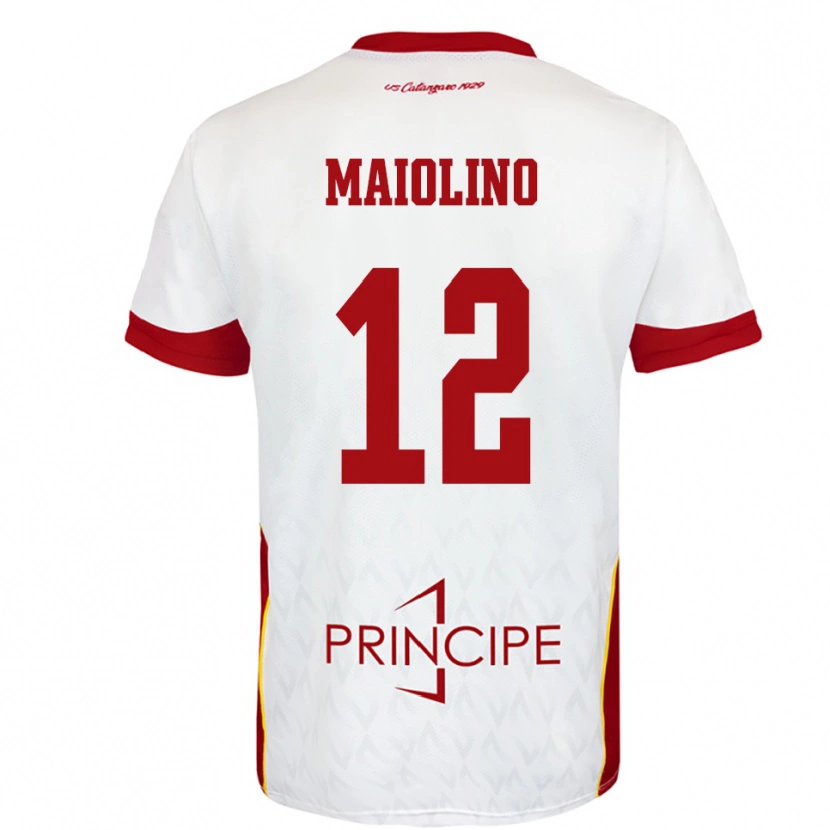 Danxen Heren Alex Maiolino #12 Wit Rood Uitshirt Uittenue 2025/26 T-Shirt België
