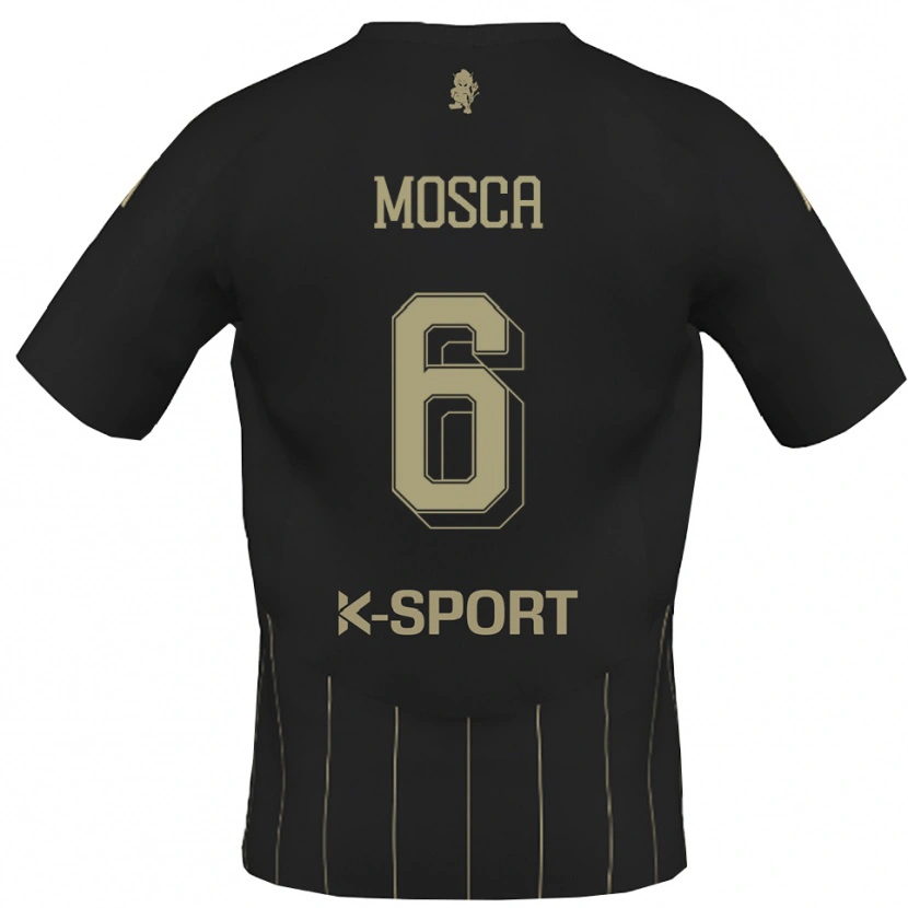 Danxen Heren Giulio Mosca #6 Grijs Wit Uitshirt Uittenue 2025/26 T-Shirt België