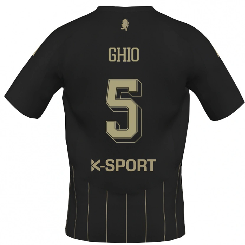 Danxen Heren Umberto Ghio #5 Grijs Wit Uitshirt Uittenue 2025/26 T-Shirt België