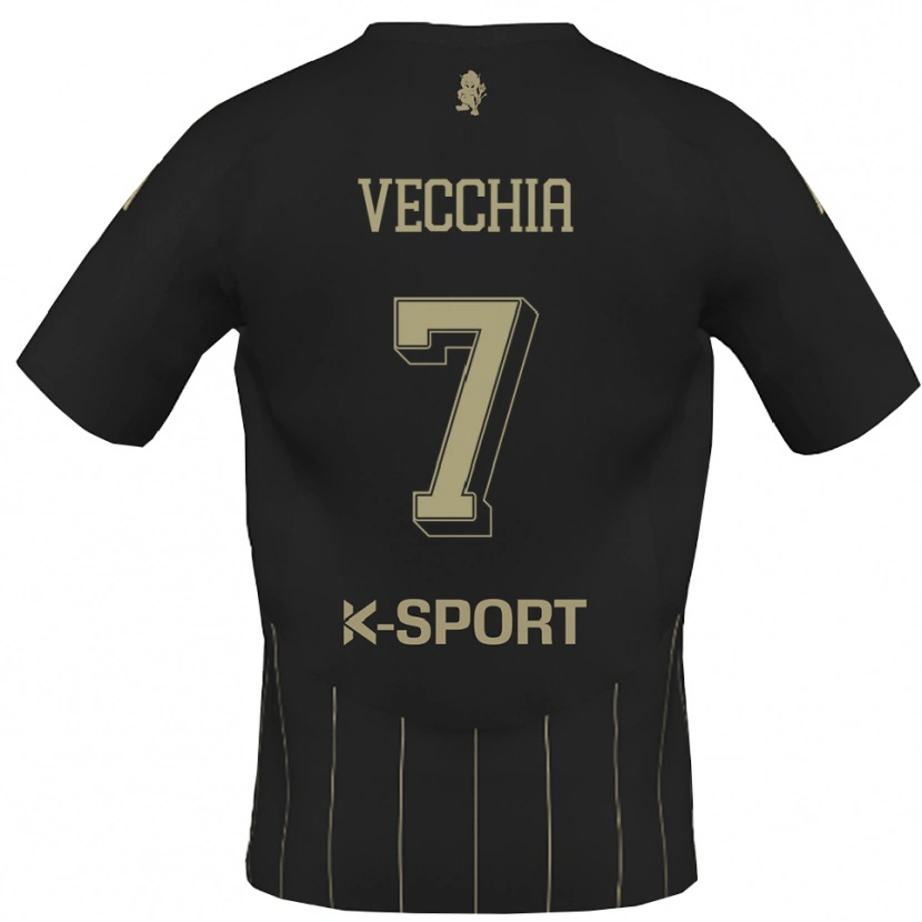 Danxen Heren Marco Dalla Vecchia #7 Grijs Wit Uitshirt Uittenue 2025/26 T-Shirt België