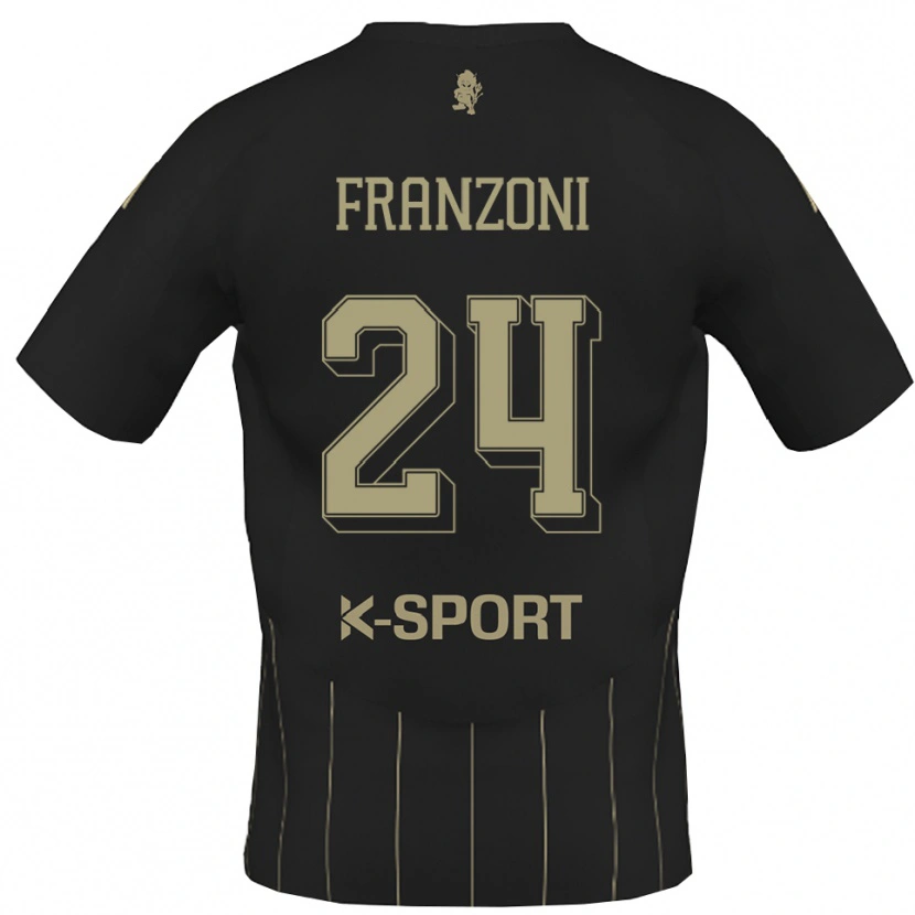 Danxen Heren Andrea Franzoni #24 Grijs Wit Uitshirt Uittenue 2025/26 T-Shirt België