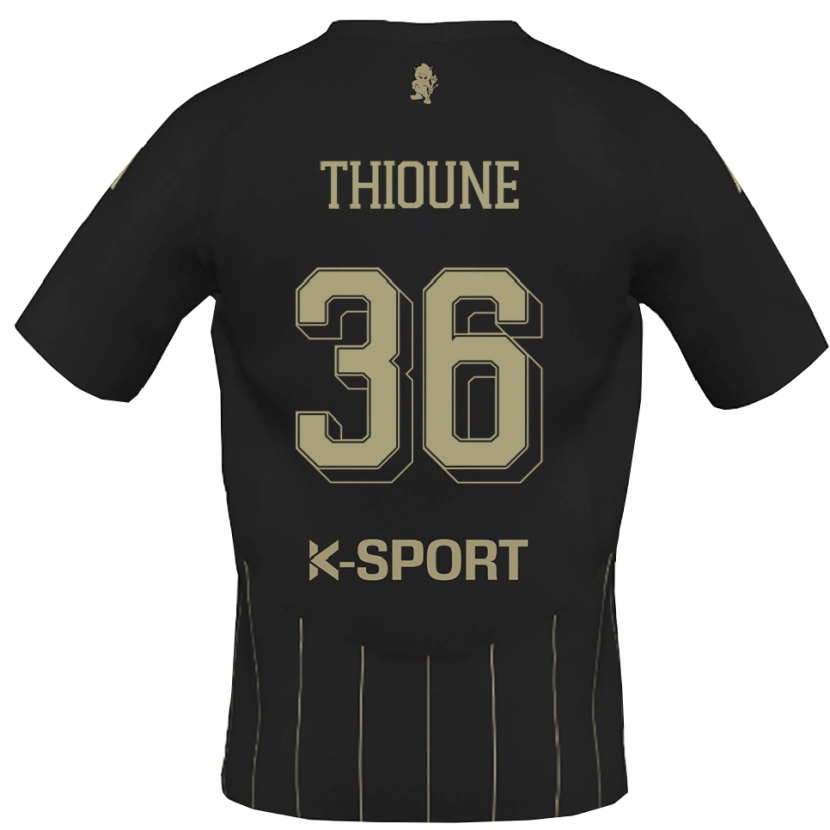 Danxen Heren Alioune Thioune #36 Grijs Wit Uitshirt Uittenue 2025/26 T-Shirt België