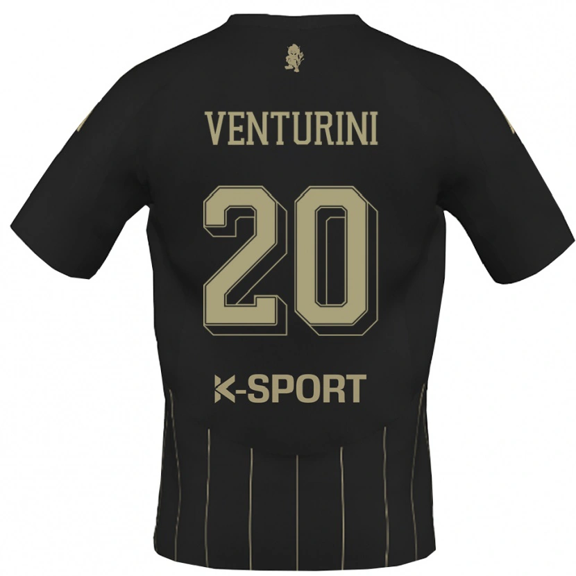 Danxen Heren Mattia Venturini #20 Grijs Wit Uitshirt Uittenue 2025/26 T-Shirt België