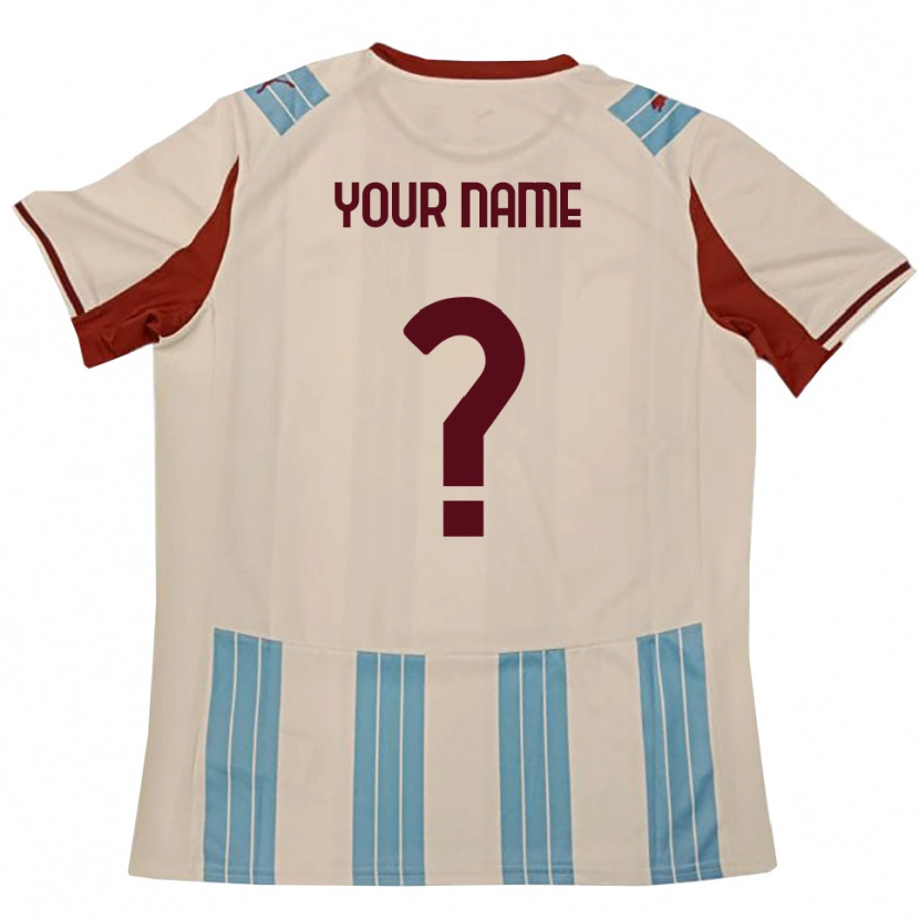 Danxen Heren Uw Naam #0 Hemelsblauw Wit Uitshirt Uittenue 2025/26 T-Shirt België