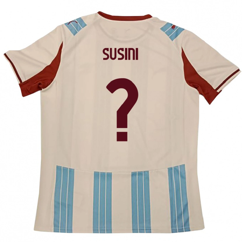 Danxen Heren Antonio Susini #0 Hemelsblauw Wit Uitshirt Uittenue 2025/26 T-Shirt België