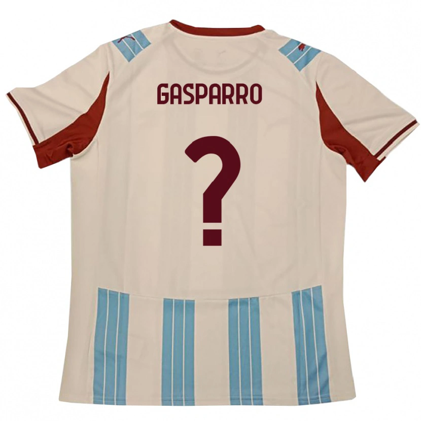 Danxen Heren Roberto Gasparro #0 Hemelsblauw Wit Uitshirt Uittenue 2025/26 T-Shirt België