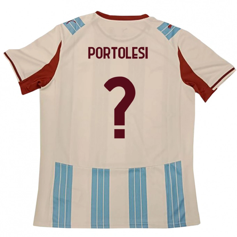 Danxen Heren Sebastien Portolesi #0 Hemelsblauw Wit Uitshirt Uittenue 2025/26 T-Shirt België