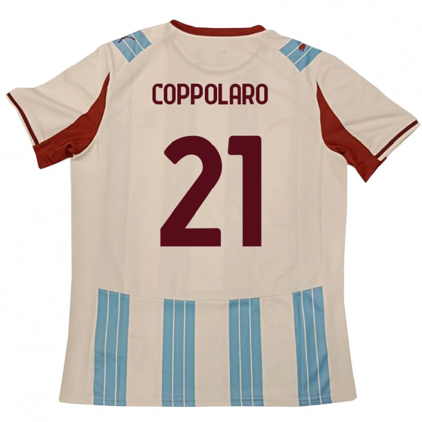 Danxen Heren Mauro Coppolaro #21 Hemelsblauw Wit Uitshirt Uittenue 2025/26 T-Shirt België
