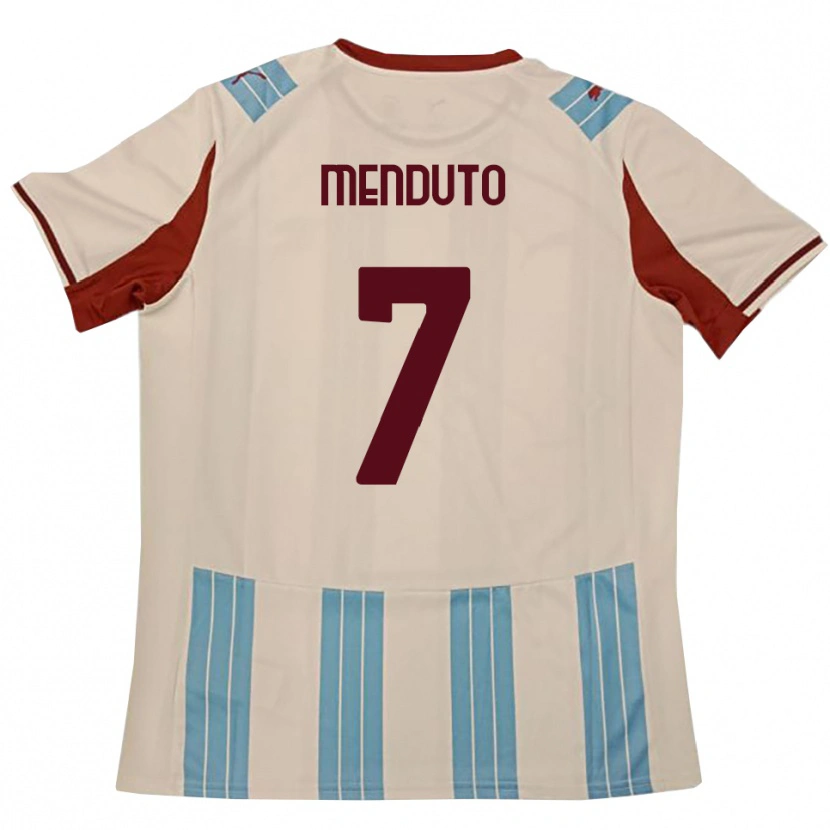 Danxen Heren Walter Menduto #7 Hemelsblauw Wit Uitshirt Uittenue 2025/26 T-Shirt België