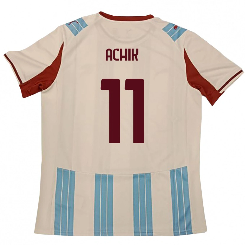 Danxen Heren Ismail Achik #11 Hemelsblauw Wit Uitshirt Uittenue 2025/26 T-Shirt België