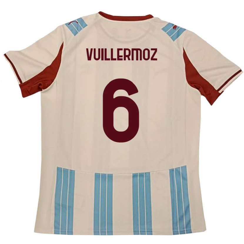 Danxen Heren Joshua Vuillermoz #6 Hemelsblauw Wit Uitshirt Uittenue 2025/26 T-Shirt België