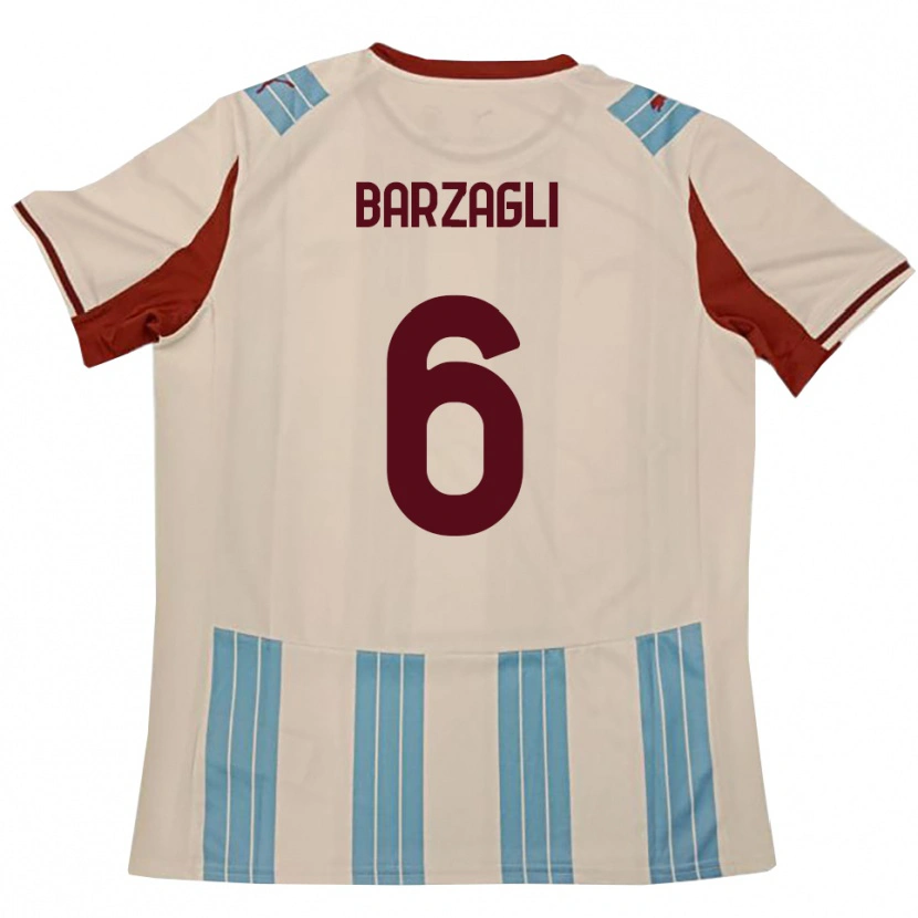 Danxen Heren Gabriele Barzagli #6 Hemelsblauw Wit Uitshirt Uittenue 2025/26 T-Shirt België
