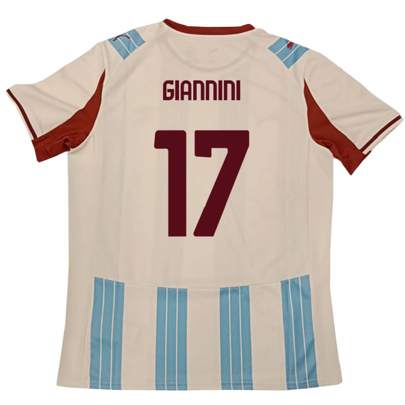 Danxen Heren Emanuele Giannini #17 Hemelsblauw Wit Uitshirt Uittenue 2025/26 T-Shirt België