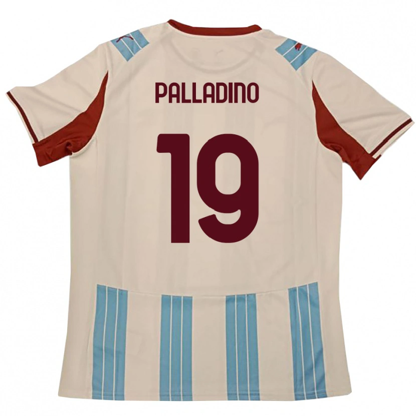 Danxen Heren Alfonso Palladino #19 Hemelsblauw Wit Uitshirt Uittenue 2025/26 T-Shirt België