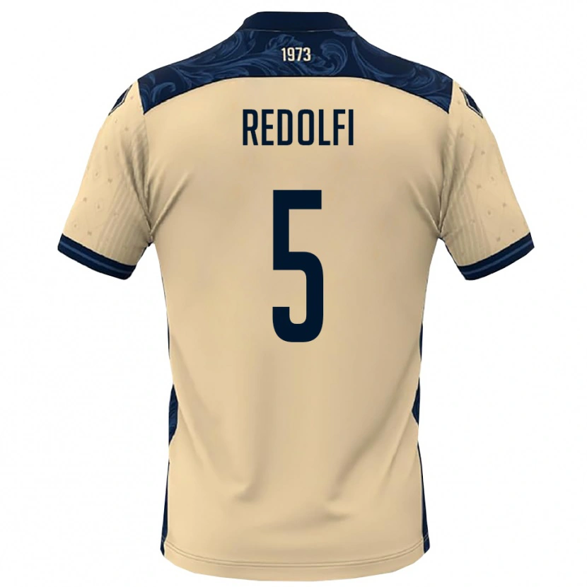 Danxen Heren Alex Redolfi #5 Wit Donkerblauw Uitshirt Uittenue 2025/26 T-Shirt België