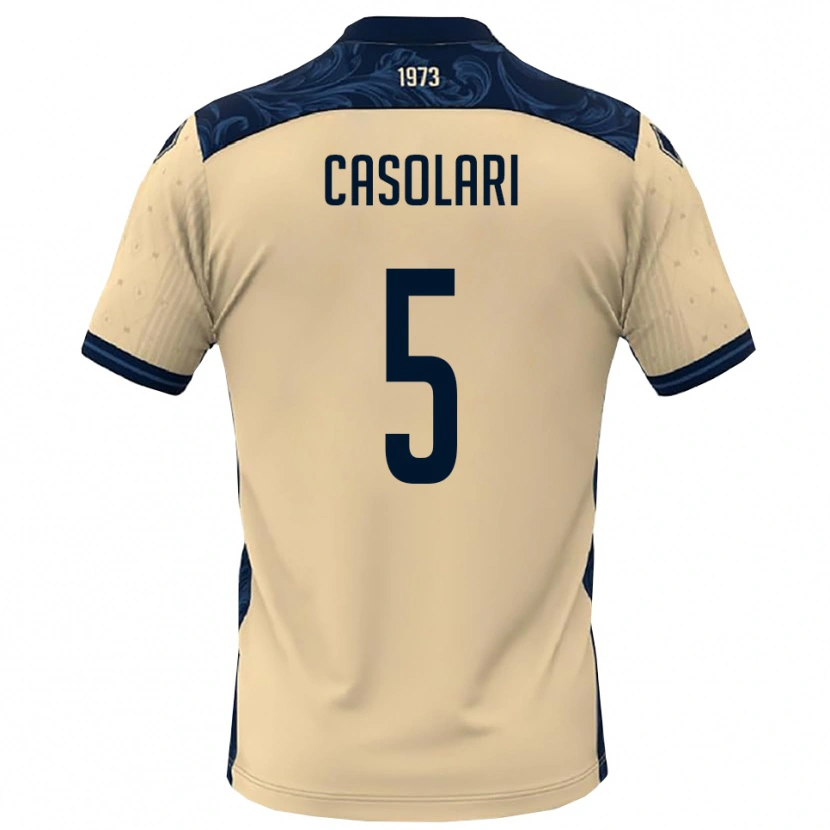 Danxen Heren Federico Casolari #5 Wit Donkerblauw Uitshirt Uittenue 2025/26 T-Shirt België