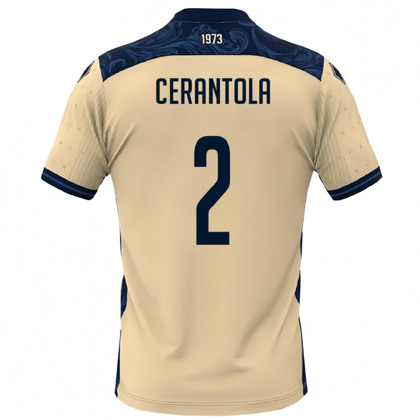 Danxen Heren Riccardo Cerantola #2 Wit Donkerblauw Uitshirt Uittenue 2025/26 T-Shirt België