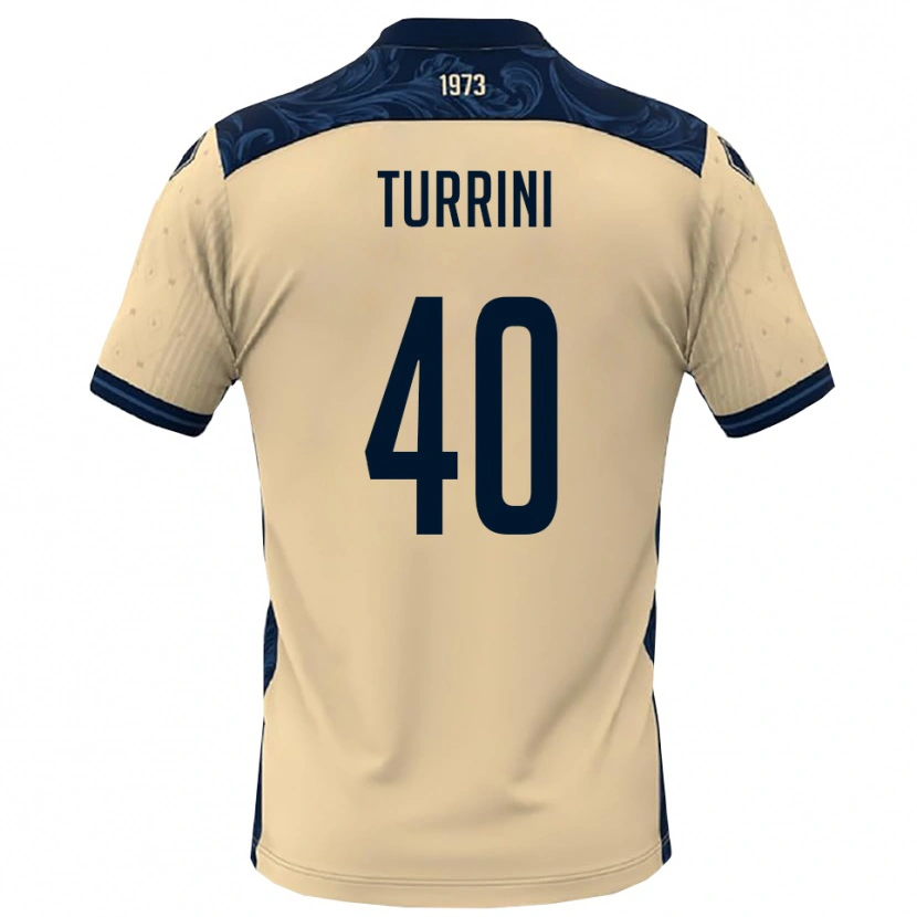 Danxen Heren Giordano Turrini #40 Wit Donkerblauw Uitshirt Uittenue 2025/26 T-Shirt België