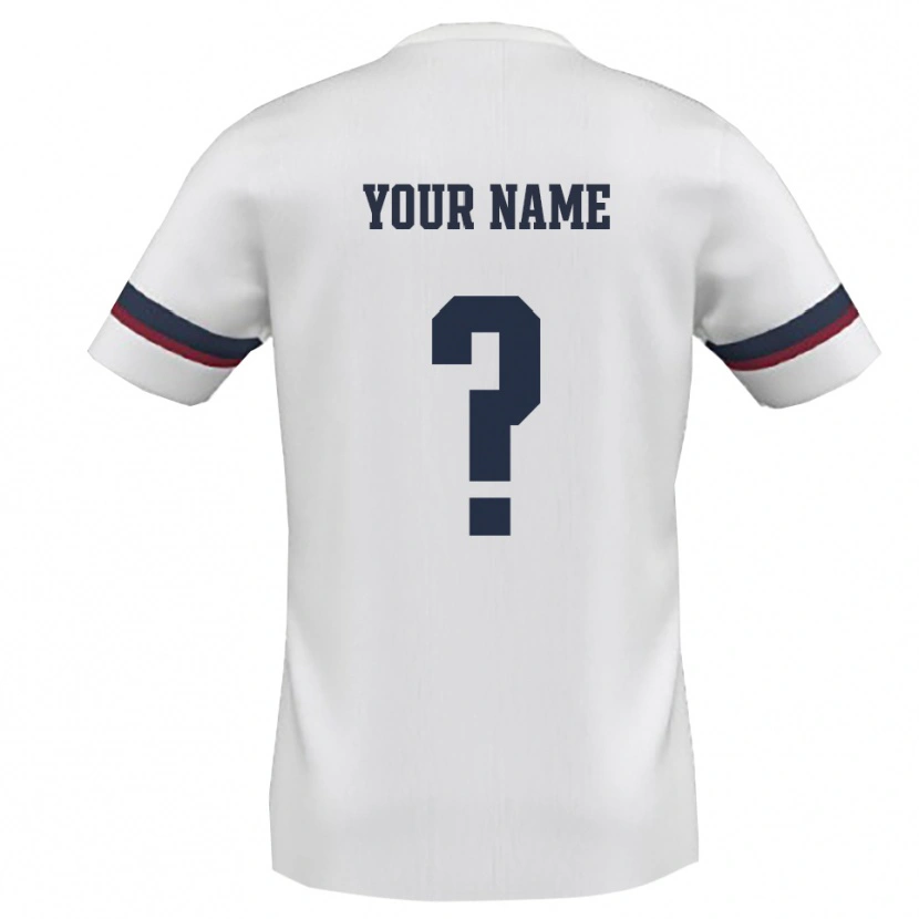 Danxen Heren Uw Naam #0 Wit Rood Uitshirt Uittenue 2025/26 T-Shirt België
