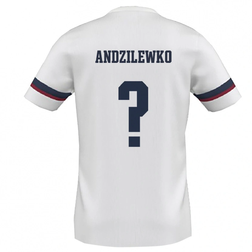 Danxen Heren Andzilewko #0 Wit Rood Uitshirt Uittenue 2025/26 T-Shirt België
