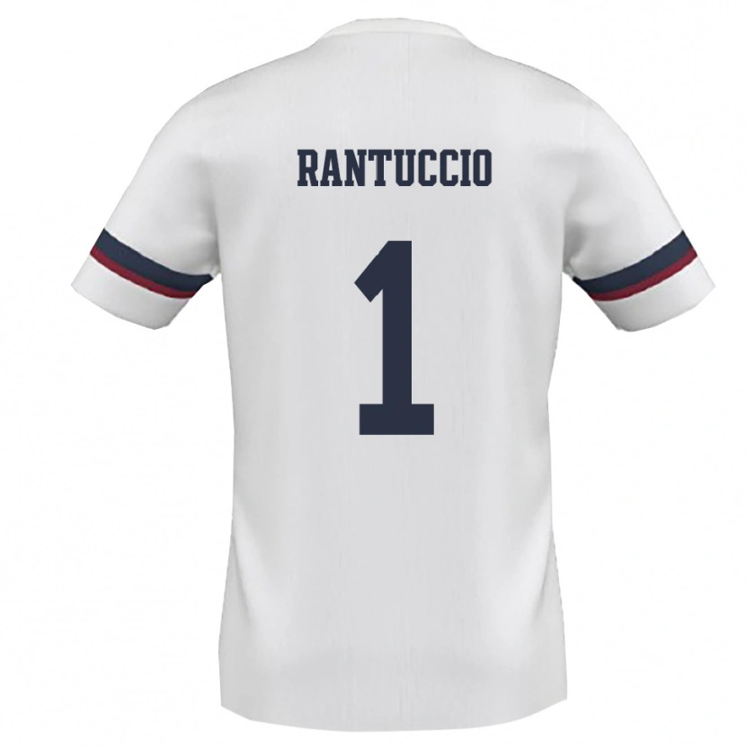 Danxen Heren Carmelo Rantuccio #1 Wit Rood Uitshirt Uittenue 2025/26 T-Shirt België