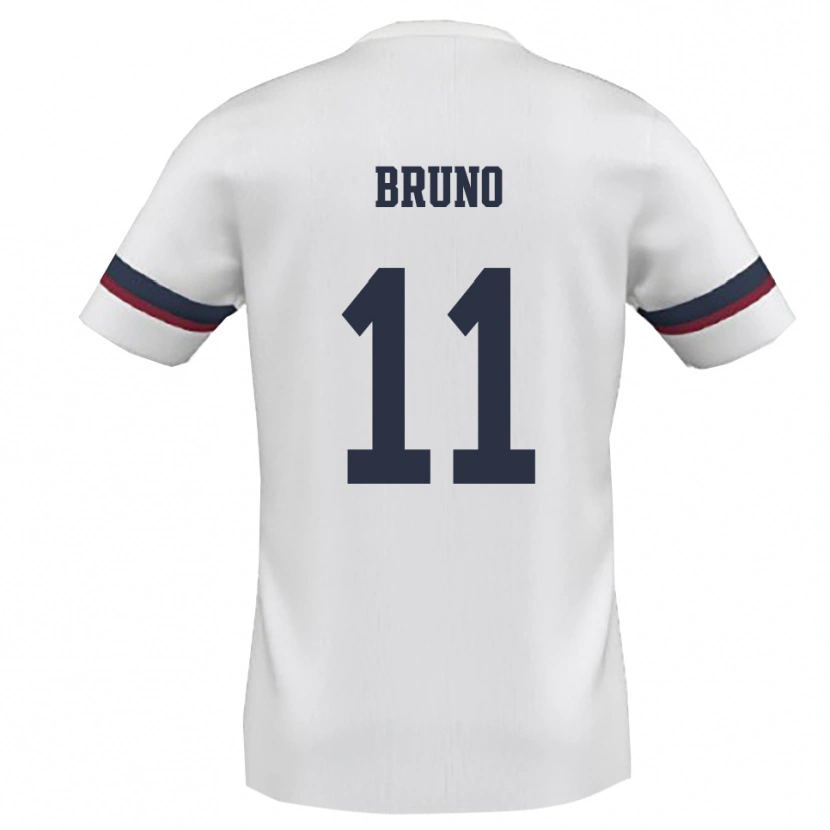 Danxen Heren Niccolò Bruno #11 Wit Rood Uitshirt Uittenue 2025/26 T-Shirt België