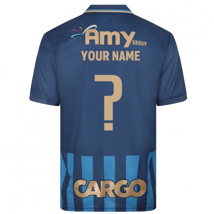 Danxen Heren Uw Naam #0 Donkerblauw Blauw Uitshirt Uittenue 2025/26 T-Shirt België