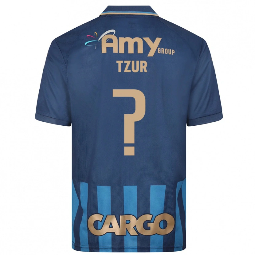 Danxen Heren Amit Tzur #0 Donkerblauw Blauw Uitshirt Uittenue 2025/26 T-Shirt België