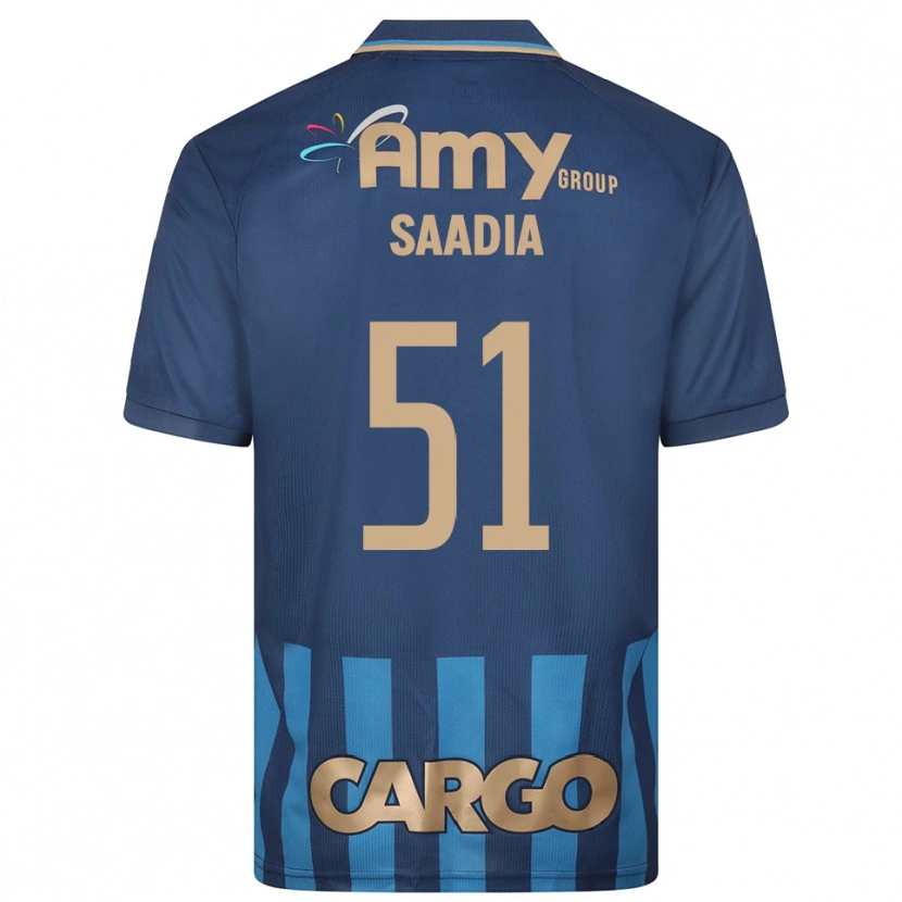 Danxen Heren Shalev Saadia #51 Donkerblauw Blauw Uitshirt Uittenue 2025/26 T-Shirt België