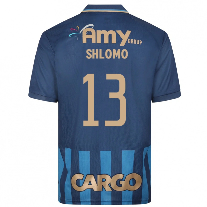 Danxen Heren Raz Shlomo #13 Donkerblauw Blauw Uitshirt Uittenue 2025/26 T-Shirt België
